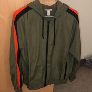 Army green forever 21 windbreaker